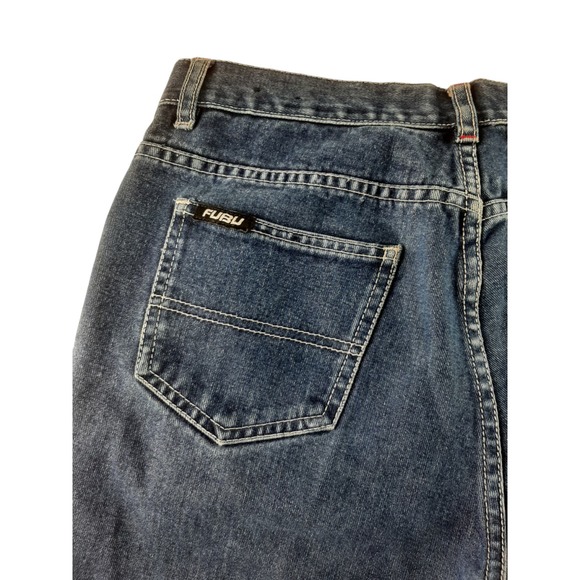 Vintage Fubu The Collection Women's Dark Wash Cropped Capri Denim Jeans 11/12 - Picture 4 of 8